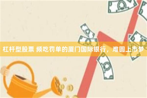 杠杆型股票 频吃罚单的厦门国际银行，难圆上市梦