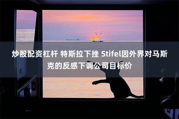 炒股配资杠杆 特斯拉下挫 Stifel因外界对马斯克的反感下调公司目标价