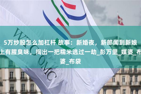 5万炒股怎么加杠杆 故事：新婚夜，新郎闻到新娘身上有腥臭味，掏出一把糯米逃过一劫_彭万里_媒婆_布袋