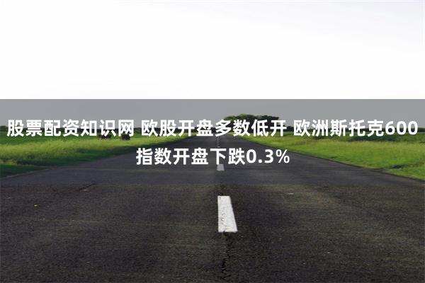 股票配资知识网 欧股开盘多数低开 欧洲斯托克600指数开盘下跌0.3%