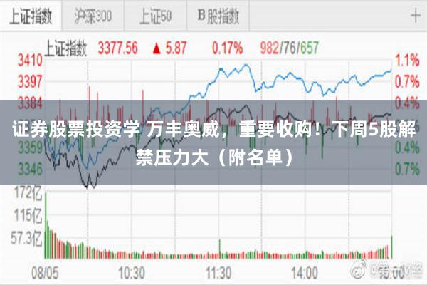 证券股票投资学 万丰奥威，重要收购！下周5股解禁压力大（附名单）