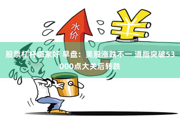 股票杠杆哪家好 早盘：美股涨跌不一 道指突破53000点大关后转跌