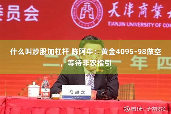 什么叫炒股加杠杆 陈阿牛:黄金4095-98做空,等待非农指引