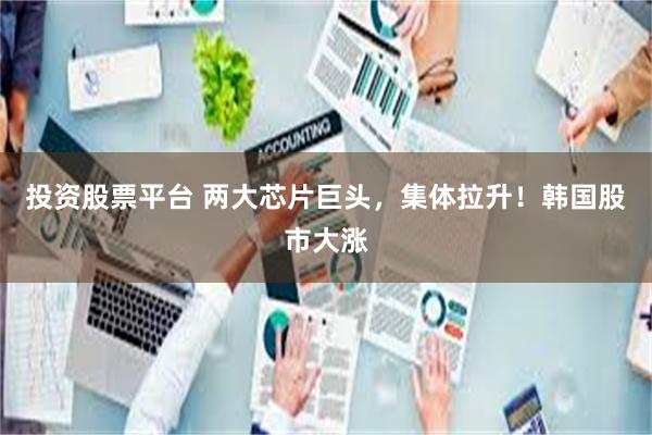 投资股票平台 两大芯片巨头，集体拉升！韩国股市大涨