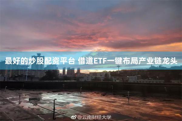 最好的炒股配资平台 借道ETF一键布局产业链龙头