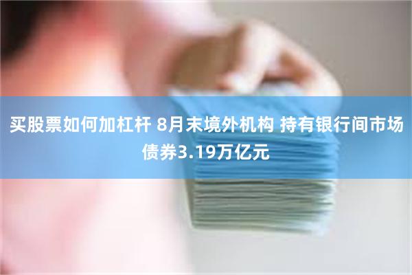 买股票如何加杠杆 8月末境外机构 持有银行间市场债券3.19万亿元