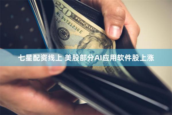 七星配资线上 美股部分AI应用软件股上涨